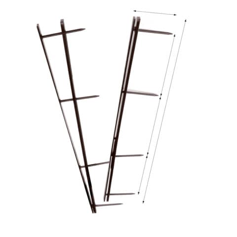 Pettini per rilegatura GBC VeloBind con 4 denti 45 mm a4 bianco conf da 25 pettini - A9741639